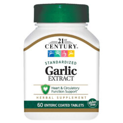 Extrato de Alho 21st Century 400 mg - 60 Comprimidos Revestidos - Saúde e Bem-Estar
