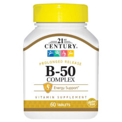 Complexo B-50 60 Tabletes 21st Century: Vitalidade e Energia Essencial