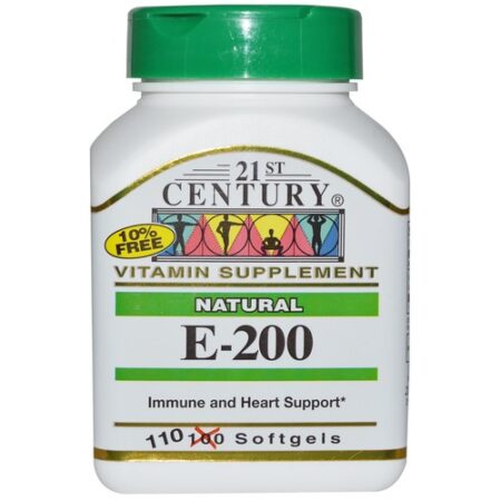 21st Century E-200, Natural - 110 Cápsulas em Gel