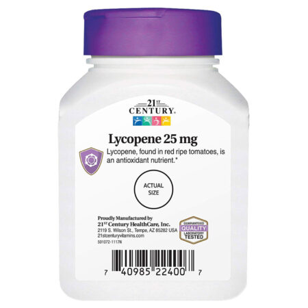 21st Century Licopeno 25 mg - 60 Tabletes - Image 3