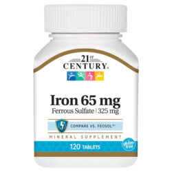 Ferro 65mg 120 Tabletes 21st Century - Sua Dose Essencial de Energia no Brasil