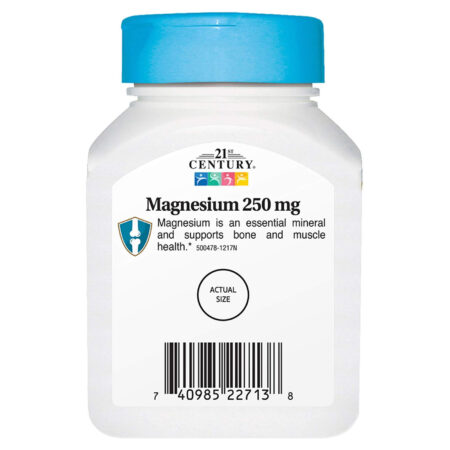 21st Century Magnésio - 250 mg - 110 comprimidos - Image 3