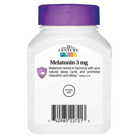 21st Century Melatonina - 3 mg - 200 Tabletes - Image 2