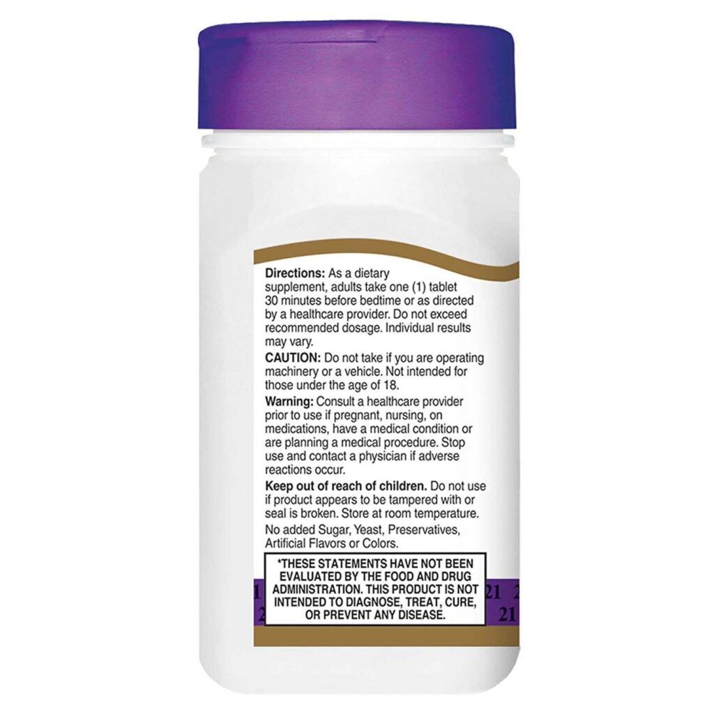 21st Century Melatonina 3mg - 200 Tabletes para Sono Reparador - Imagem 3