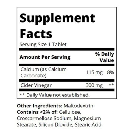 21st Century, Vinagre de Cidra de Maçã - 300 mg - 250 Tabletes - Image 2