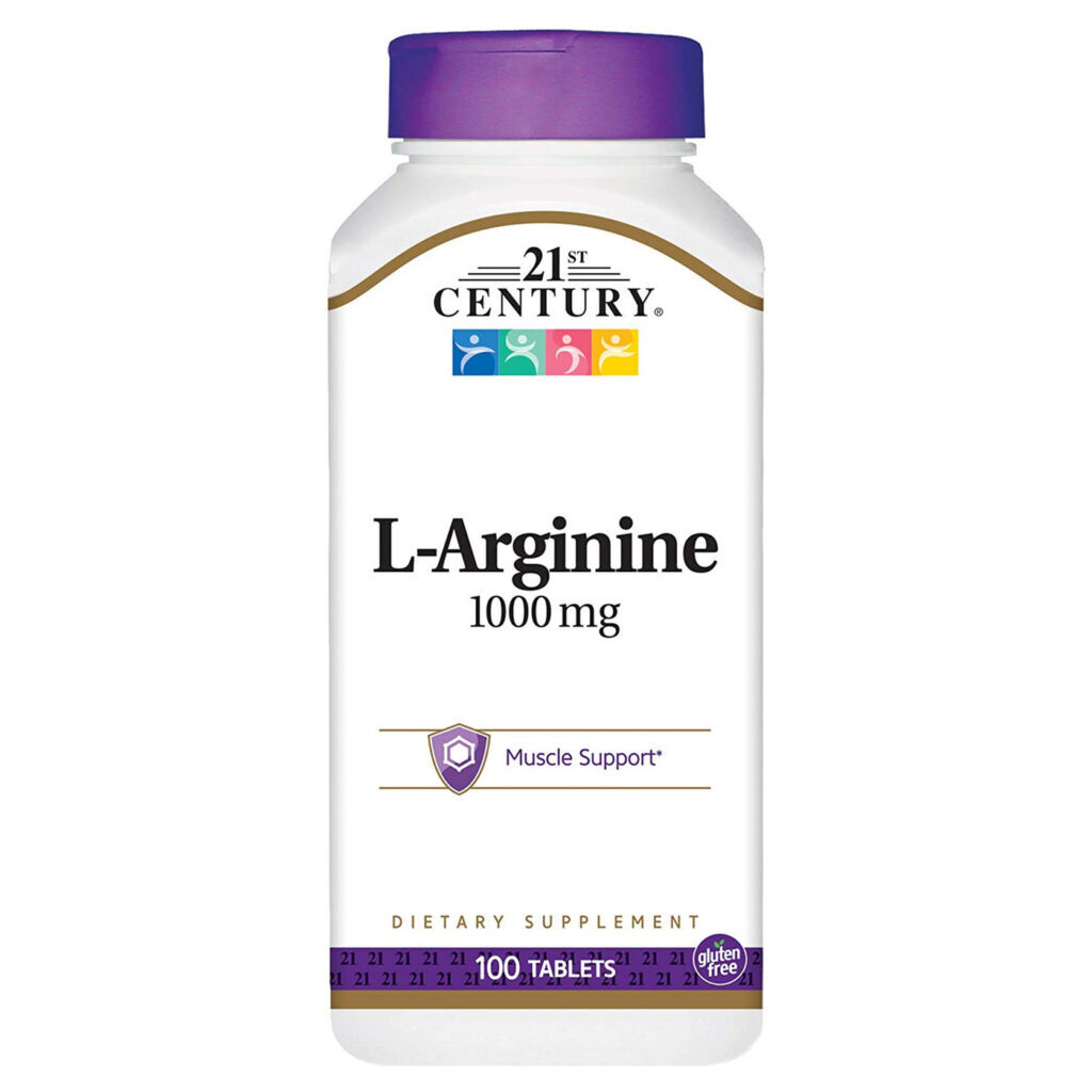 L-Arginina 1.000 mg 21st Century - 100 Tabletes para Performance e Bem-Estar