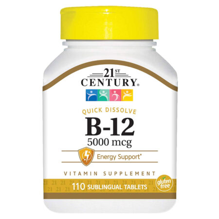 21st Century B-12 - Quick Dissolve - 5000 mcg - 110 comprimidos sublinguais