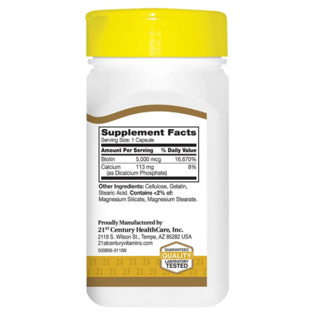 21st Century Super Potency Biotin - 110 Cápsulas - Image 2