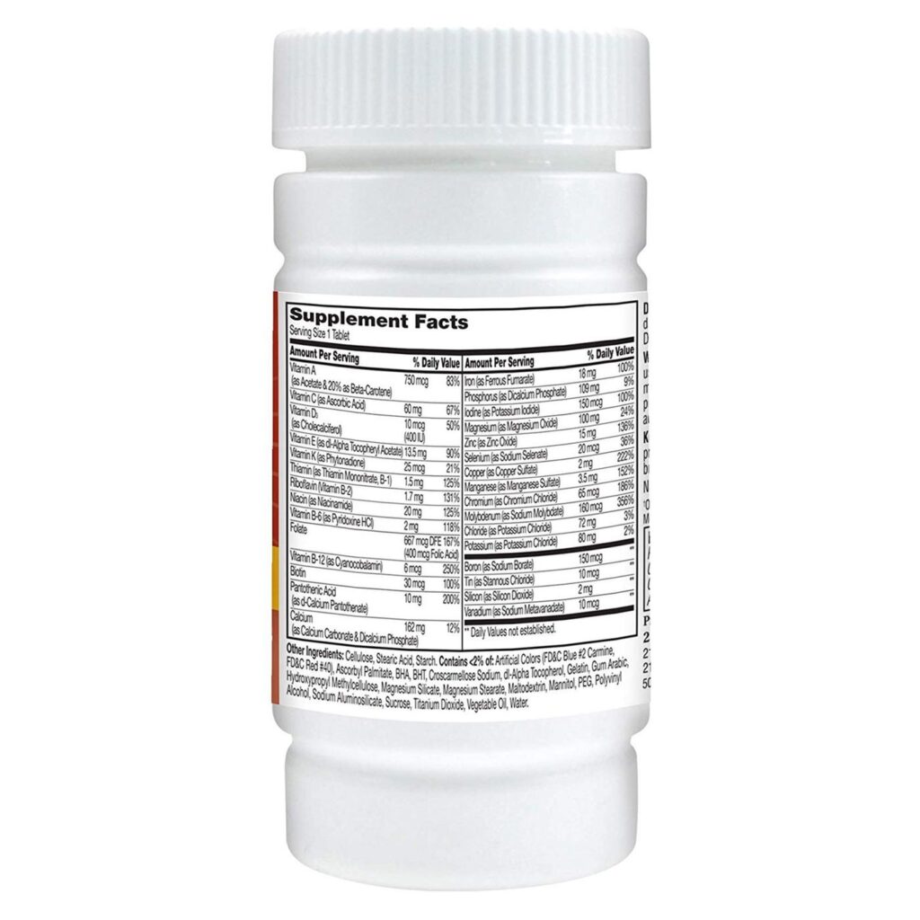 Multivitamínico Diário Máximo 21st Century One Daily - 100 Comprimidos: Energia e Vitalidade Essenciais - Imagem 2