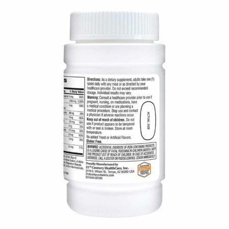 21st Century, One Daily Multivitamínico para Mulheres - 100 Tabletes - Image 3