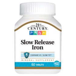 21st Century Ferro de Liberação Lenta - 45 mg - 60 Tabletes: Essencial para Energia e Bem-Estar no Brasil