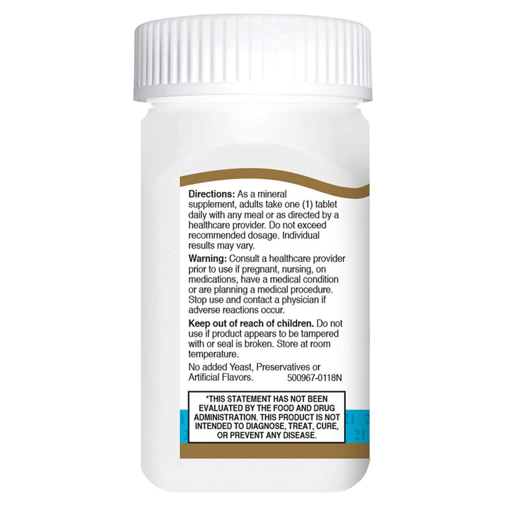 21st Century Ferro de Liberação Lenta - 45 mg - 60 Tabletes: Essencial para Energia e Bem-Estar no Brasil - Imagem 4
