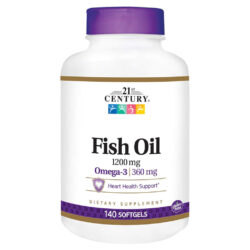 Óleo de Peixe 1200mg 140 Cápsulas Gel 21st Century - Saúde Cardiovascular e Mental no Brasil