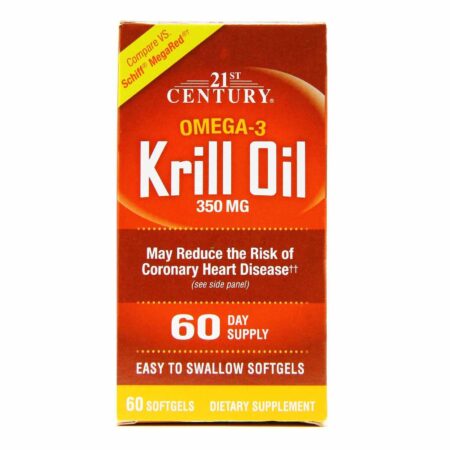 21st Century Óleo de Krill - 350 mg - 60 Cápsulas em Gel