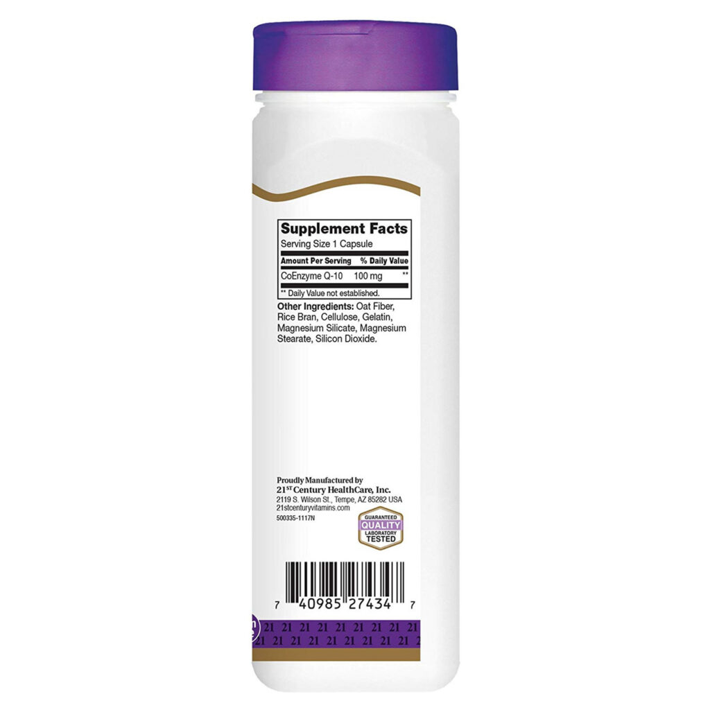 CoQ10 100mg 21st Century: Coenzima Q10 para Energia e Vitalidade - 150 Cápsulas - Imagem 2