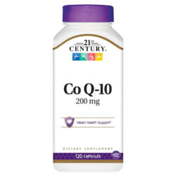 21st Century CoQ10 - 200 mg - 120 Cápsulas: Energia e Saúde Cardiovascular para Você
