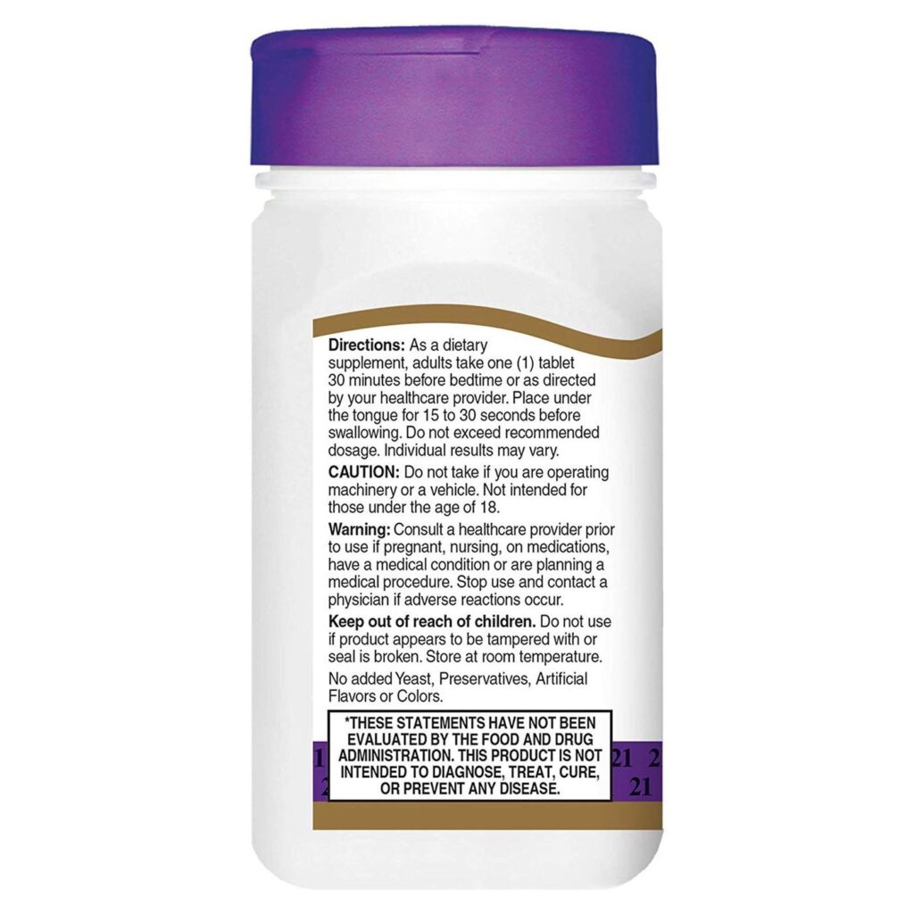 21st Century Melatonina 10 mg Cereja 120 Comprimidos: Sono Profundo e Reparador - Imagem 4