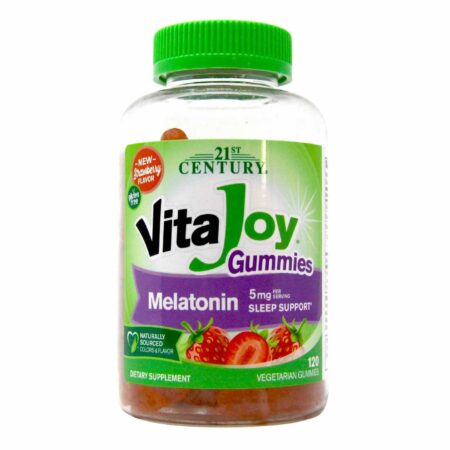 21st Century VitaJoy Gomas de Melatonina - Morango - 5 mg - 120 Gomas Vegetarianas