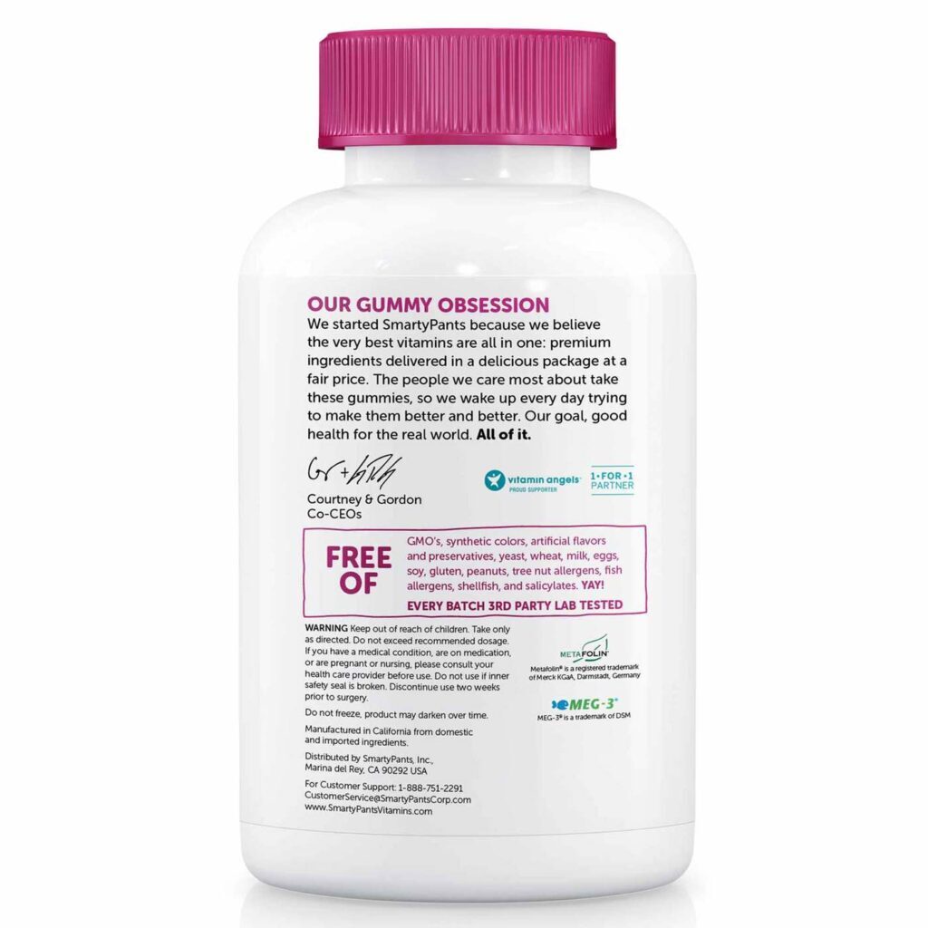 SmartyPants® Multivitamínico Completo para Mulheres - 180 Gomas: Saúde e Bem-Estar Diário no Brasil - Imagem 3