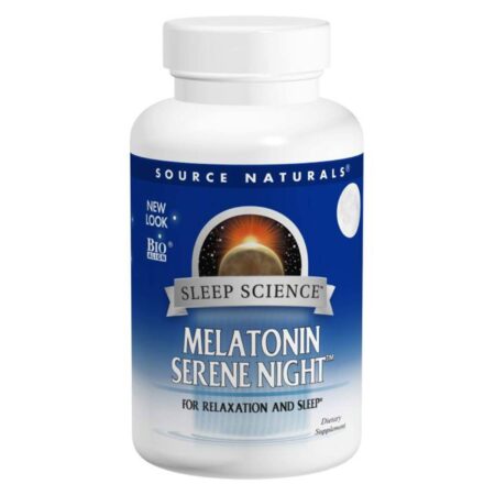 Source Naturals, Serene Night™ Melatonina 3mg - 120 Tabletes