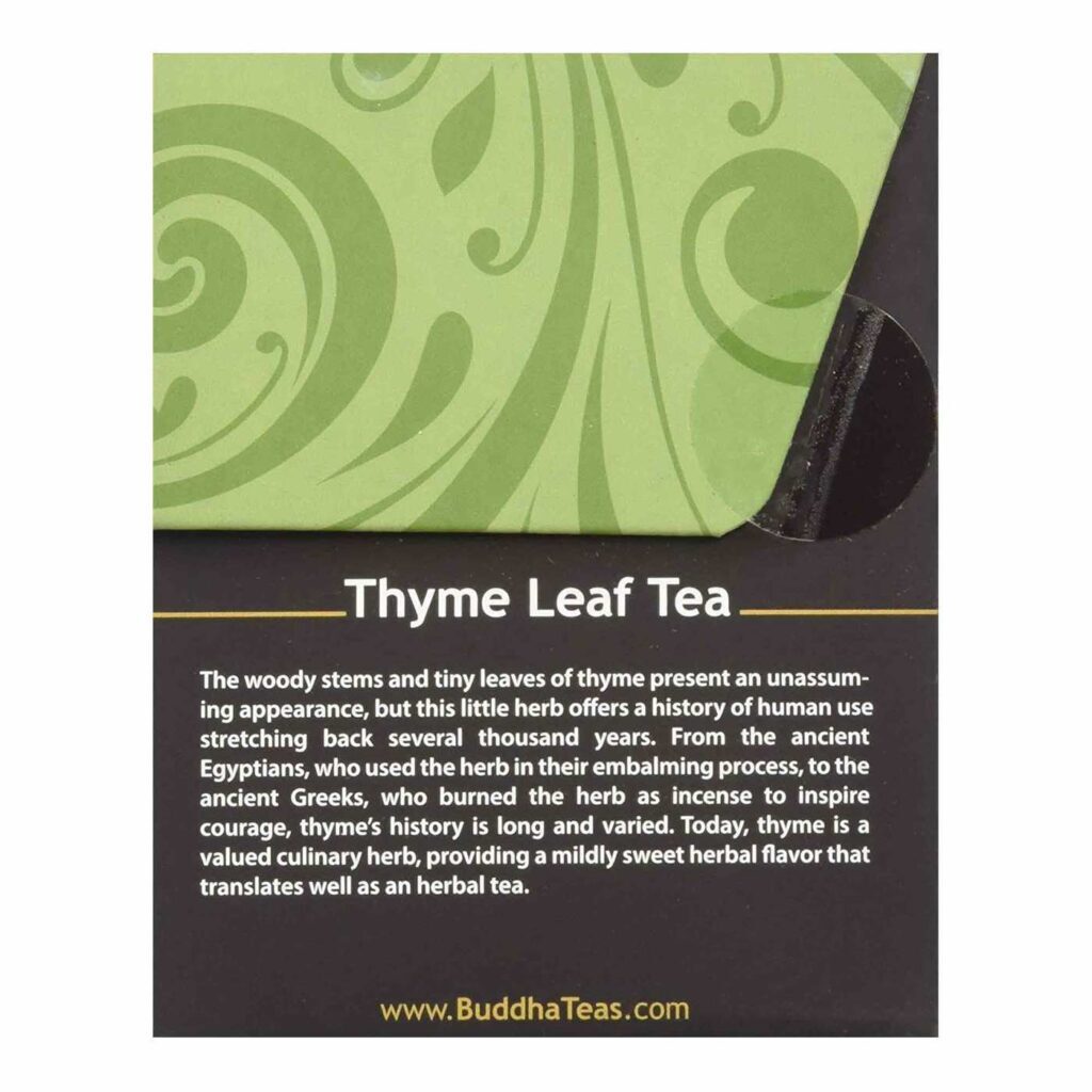 Buddha Teas Chá de Tomilho Orgânico - 18 Saquinhos: Pureza Natural para Seu Bem-Estar - Imagem 2