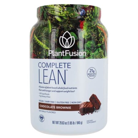 PlantFusion Proteína Completa da Planta Magra - Chocolate Brownie - 1,85 lb (840 g)