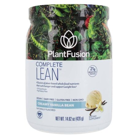 PlantFusion, Proteína Vegetal Complete Lean™, Baunilha - 420 g