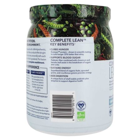 PlantFusion, Proteína Vegetal Complete Lean™, Baunilha - 420 g - Image 4