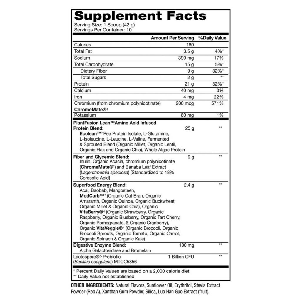 PlantFusion Proteína Vegetal Complete Lean Baunilha 420g: Nutrição Completa e Pura - Imagem 5