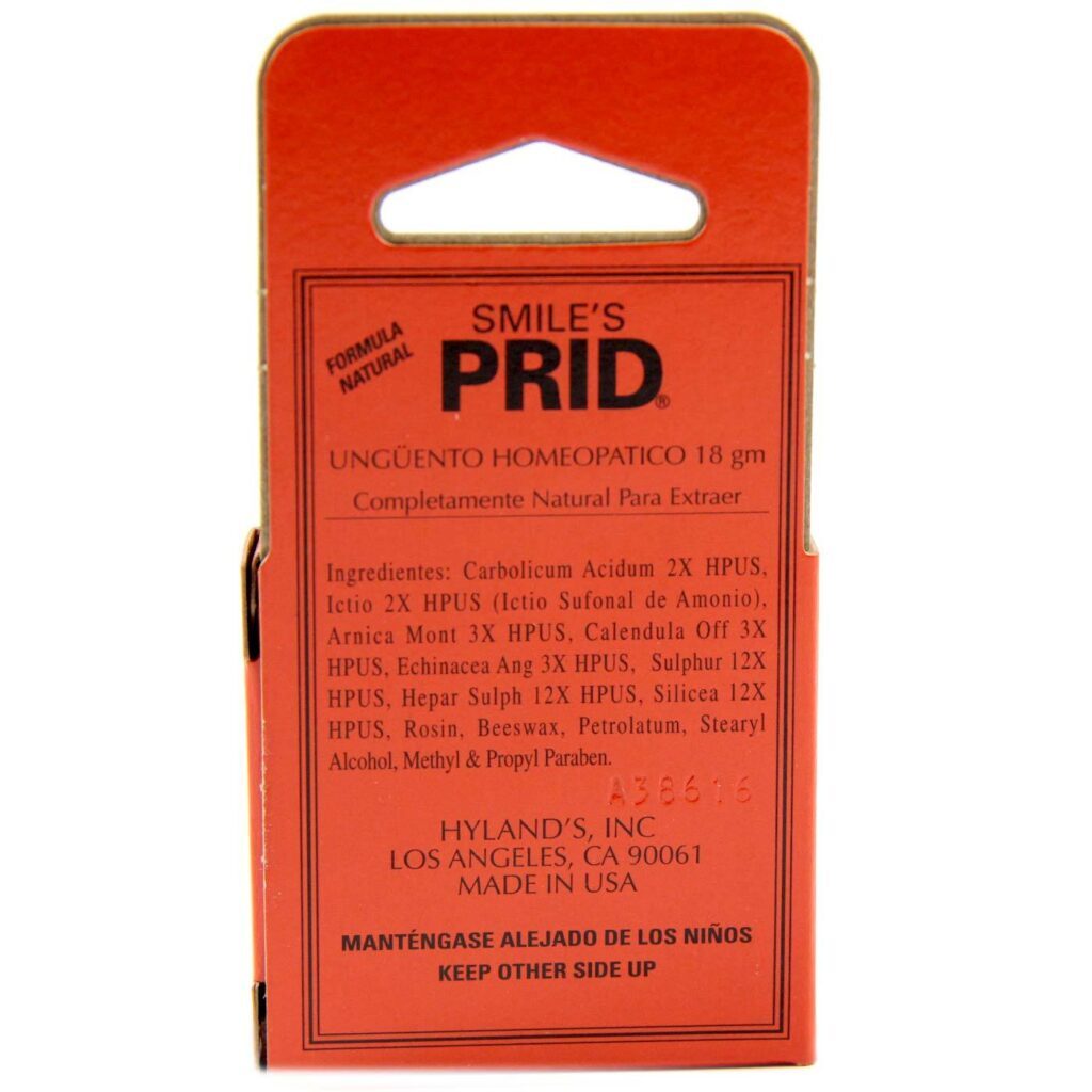 Hyland's PRID Pomada Homeopática - 18g: Alívio Natural para Irritações - Imagem 2