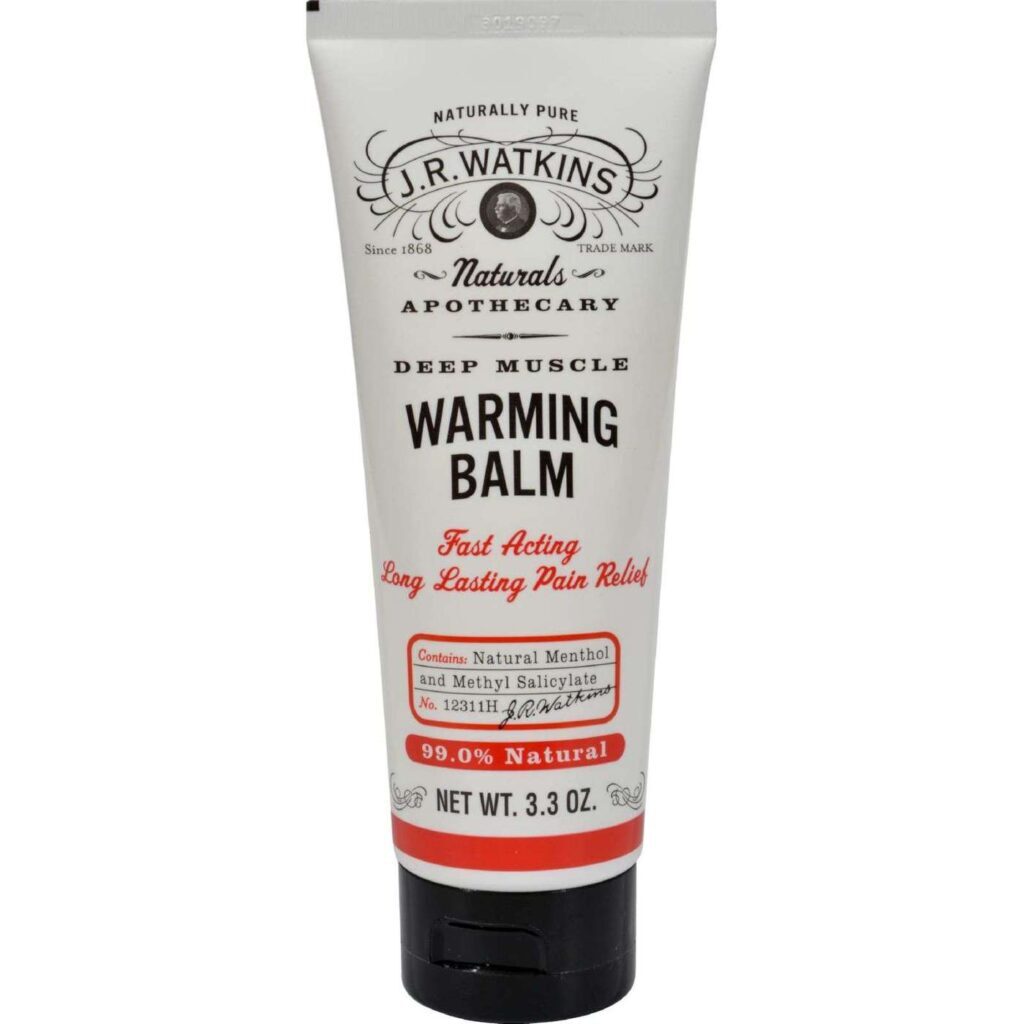 J R Watkins Bálsamo de Aquecimento Muscular Profundo - 85g (3 oz) | Alívio e Recuperação