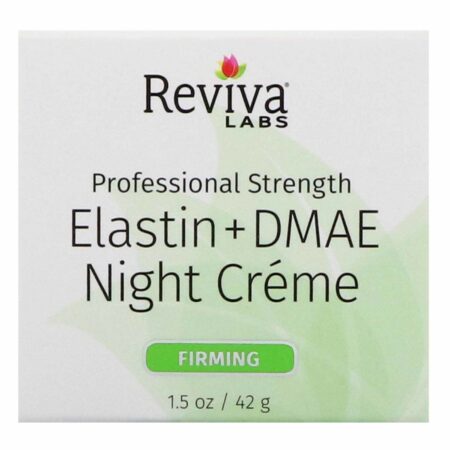 Reviva Labs, Creme Firmador Noturno de Elastina e DMAE - 42 g