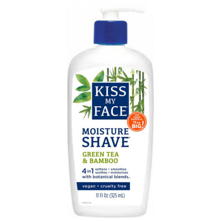 Kiss My Face Moisture Shave Cream - Chá verde e bambu 11 onças