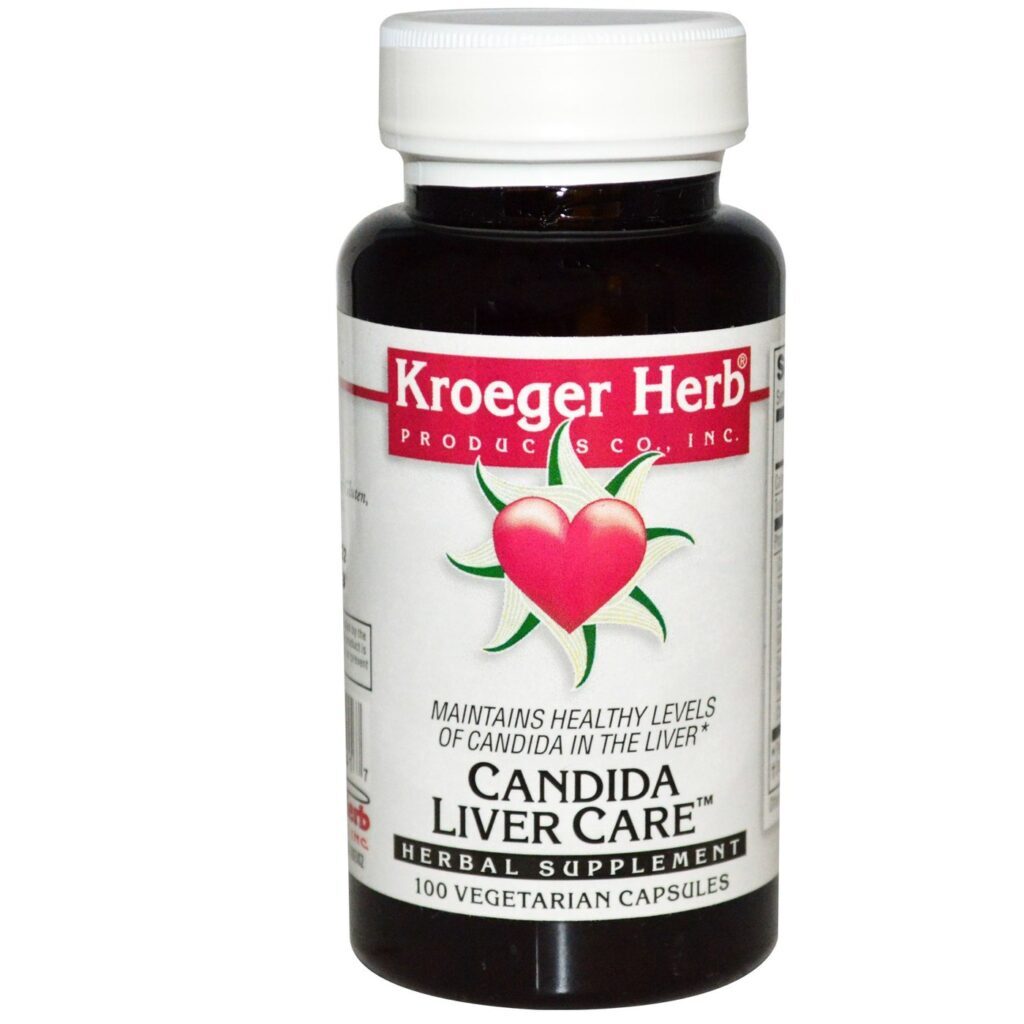 Kroeger Herb Candida Suporte Hepático - 100 Cápsulas Vegetarianas