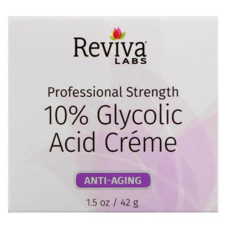 Reviva Labs 10% glicólico creme de ácido - 1,5 oz