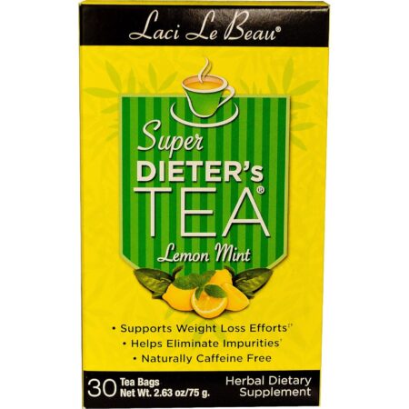 Laci Le Beau, Chá Super Dieter's® de Limão e Hortelã - 30 Saquinhos de Chá