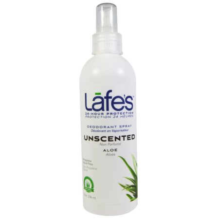 Lafe's Natural Body Care, Desodorante Spray - Aloe Vera - 236mL