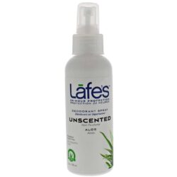 Lafe's Natural Body Care: Spray Desodorizante com Aloe Vera - 118mL (4 oz)