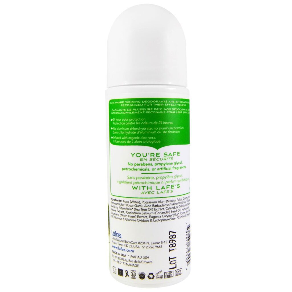 Lafe's Natural Body Care Desodorante Roll On 71g: Frescor Natural e Proteção Duradoura - Imagem 2