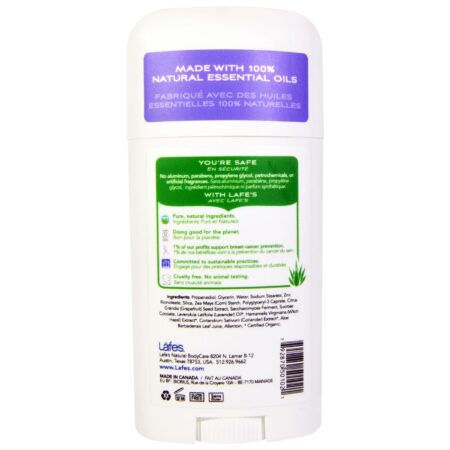 Lafe's, Desodorizante em Bastão de Rotação - Fragrância de Lavanda - 2,5 oz (63g) - Image 2