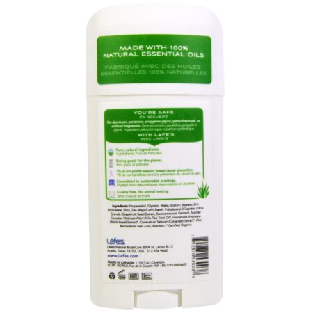 Lafe's Natural Body Care, Desodorante em Bastão - 63g - Image 2