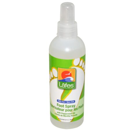 Lafe's Natural, Spray para Pés com Óleo de Hortelã-pimenta - 236mL (8 oz)