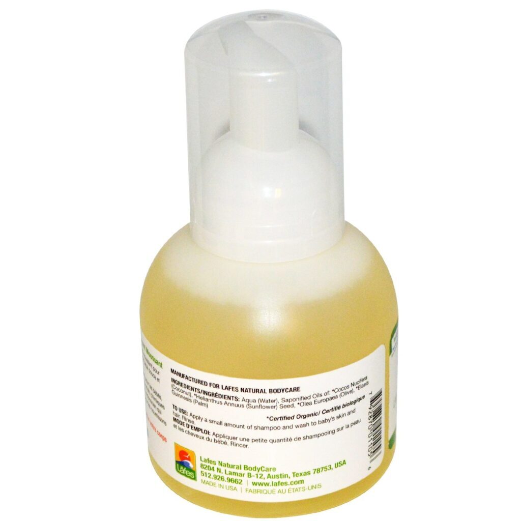 Lafe's Organic Shampoo de Banho para Bebês Orgânico Puro - 354mL: Limpeza Suave e Natural para a Pele Delicada do Seu Bebê - Imagem 2