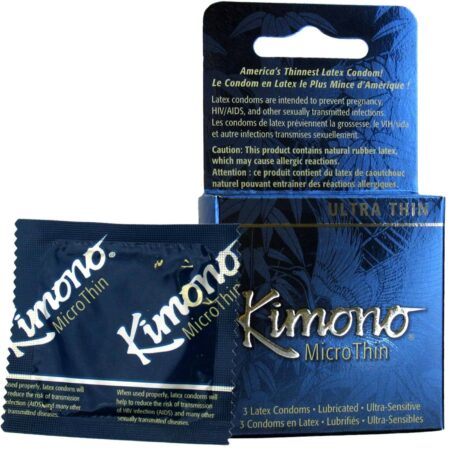 Mayer Laboratories, Kimono® Preservativo Masculino Ultrafino - 3 Unidades