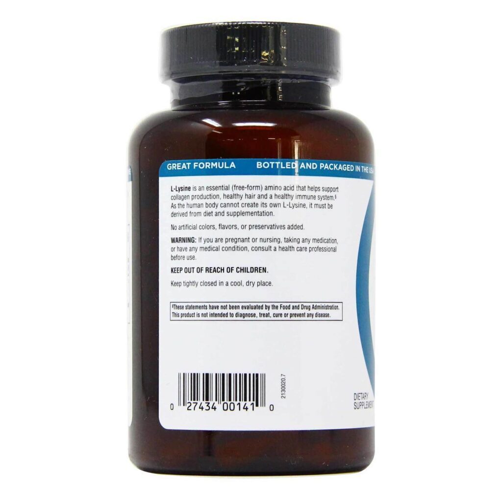 L-Lisina 500 mg Twinlab 100 Cápsulas: Energia e Imunidade para o seu Dia a Dia - Imagem 3