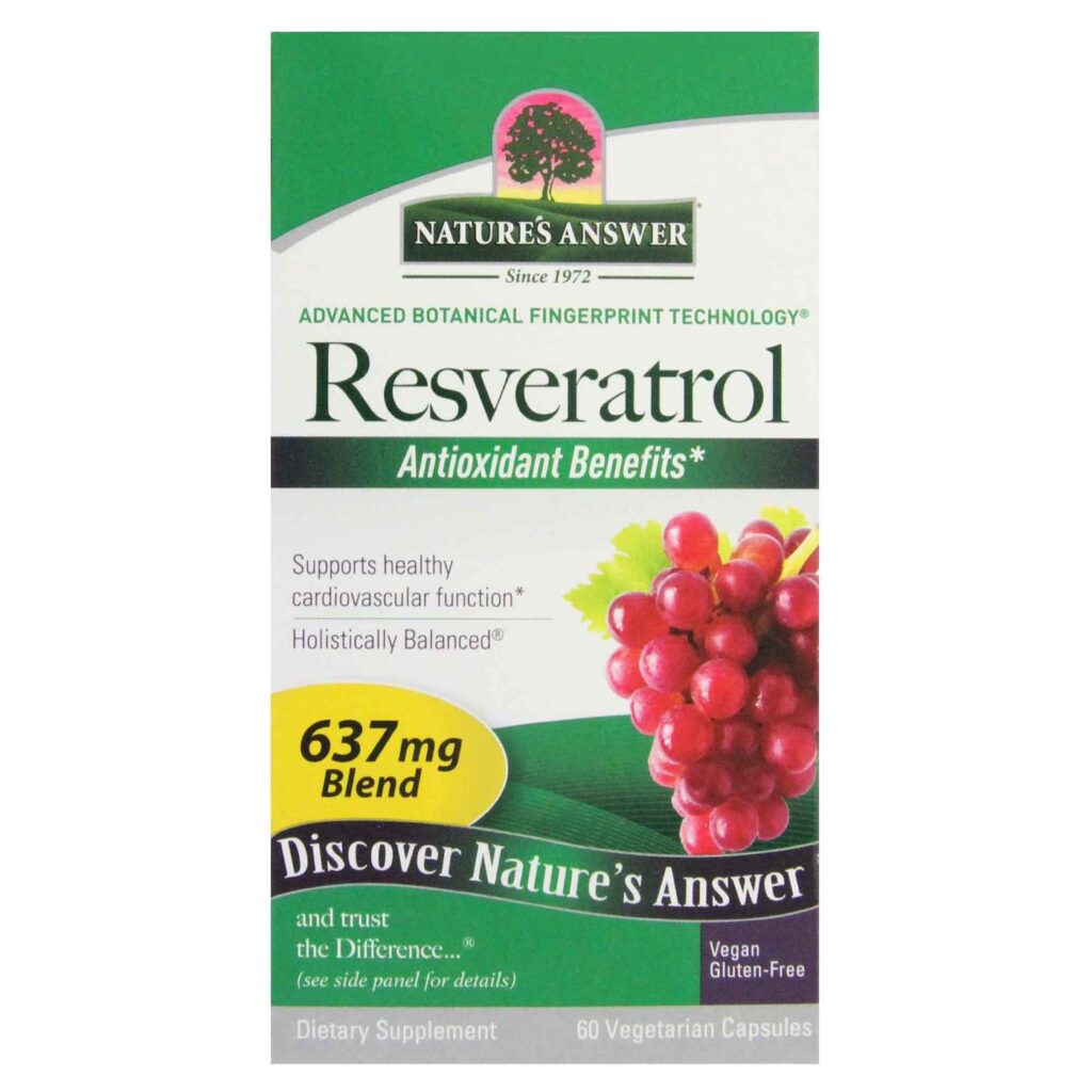 Nature's Answer Resveratrol 250 mg - Poder Antioxidante para Você no Brasil