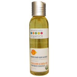 Nature's Baby Organics Óleo de Bebê e Massagem Coco Mandarim - 113g (4 oz)