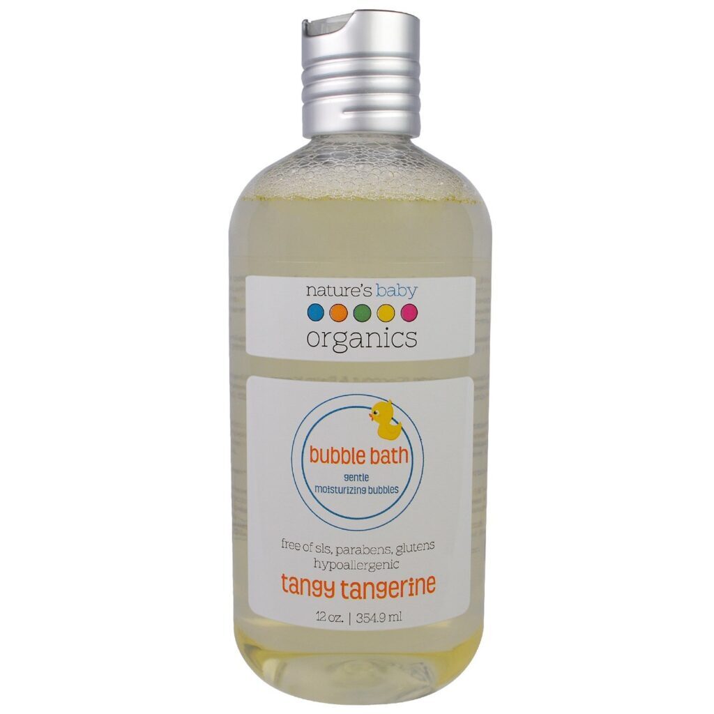 Nature's Baby Organics Bubble Bath Tangy Tangerine - Banho de Espuma Orgânico com Tangerina - 354ml