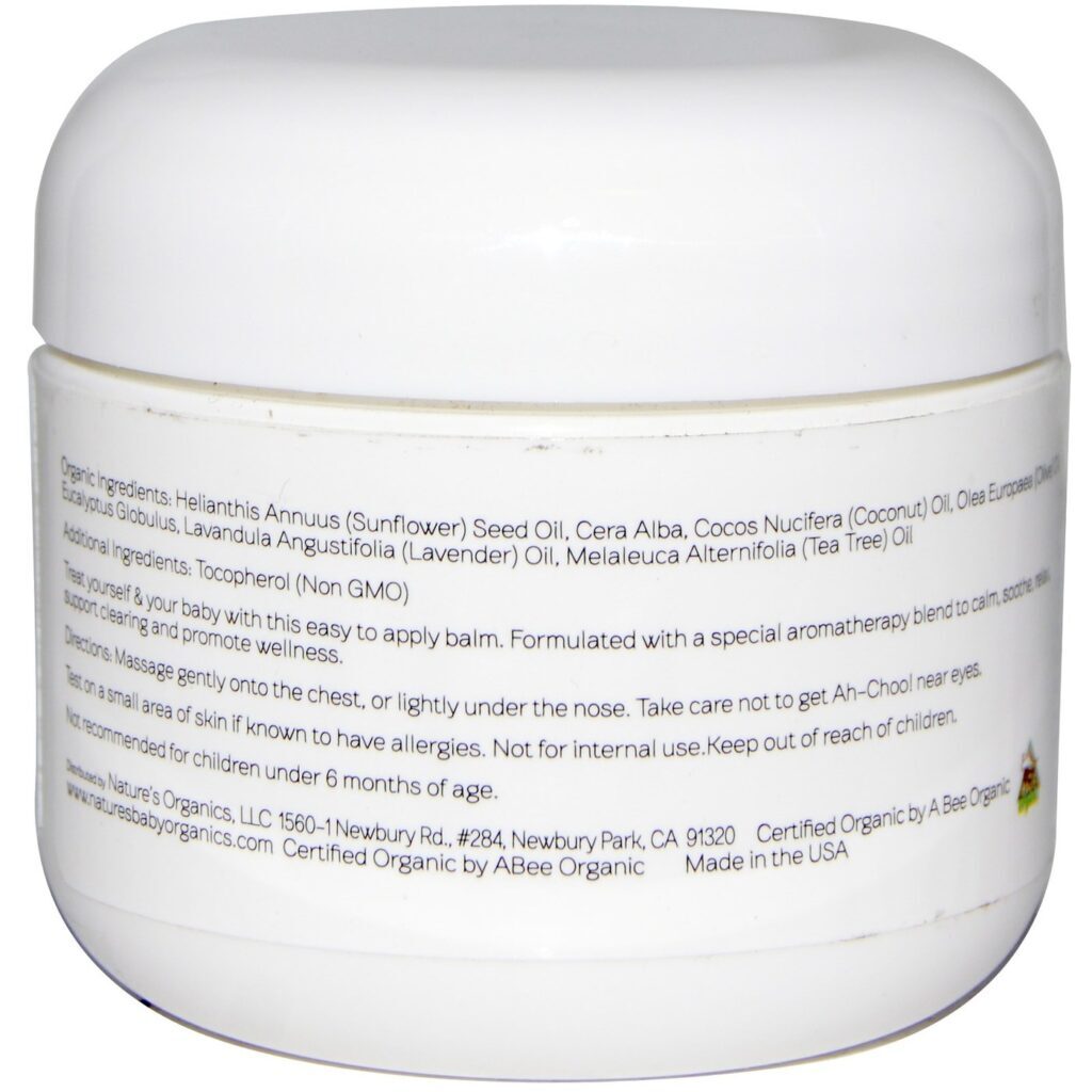 Nature's Baby Organics Ah-Choo! Creme para Esfregar no Peito com Eucalipto - 56,7g - Imagem 2