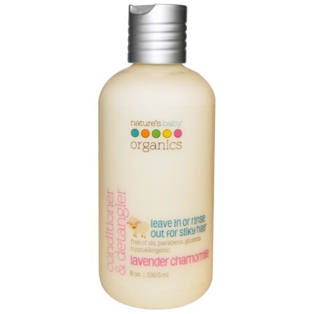 Nature's Bebê Orgânicos Condicionador e Detangler lavanda camomila 8 fl oz